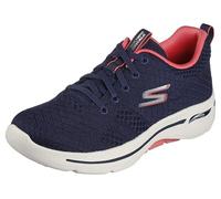 Skechers Women's Go Walk Arch Fit Iconic Unify Sneaker, US, Azul Marino/Naranja Coral, 38 EU