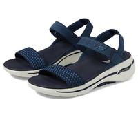 Skechers Women's Go Walk Arch Fit Sandal, Tela azul marino., 42 EU