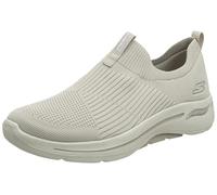 Skechers Women's Go Walk Arch Fit Sneaker, Taupe Textile Trim, 4.5 UK