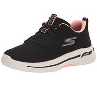Skechers Women's GO Walk Arch FIT-Unify Sneaker, Black/Pink, 7.5