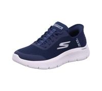Skechers, Grand Entry, Zapatillas sin cordones para mujer Go Walk Flex, Azul marino/Blanco, 10.5 Wide