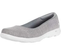 Skechers Women's GO Walk LITE-136001 Ballet Flat, Gray, 7 Medium US