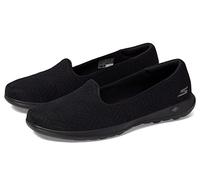 Skechers Women's GO Walk Lite-Sweet GAL Ballet Flat, Black/Black, 8