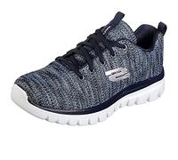 Skechers Womens Graceful Twisted Fortune Lace Up Shoes