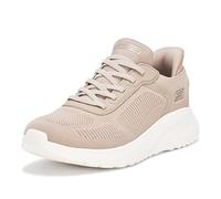 Skechers Women's Hands Free Slip-INS Bobs Squad Chaos-Current Muse Sneaker, Taupe, 8.5 Wide