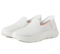 Skechers Women's Hands Free Slip-ins Go Walk Flex-Relish, Zapatillas Mujer, Crema Claro, 36 EU Ancho