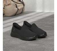 Skechers Women's Hands Free Slip-ins Go Walk Flex-Relish, Zapatillas Mujer, Negro y Blanco, 5 Narrow