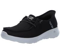 Skechers Women's Hands Free Slip-ins Go Walk Joy Moc Toe Casual Shoe, Zapatillas Mujer, Negro Blanco, 39 EU Ancho