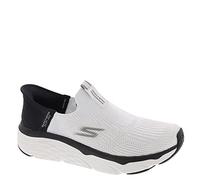 Skechers Women's Hands Free Slip-ins MAX Cushioning Elite-Smooth Transition, Running, Sports Shoes Mujer, White Textile/Black Trim, 41 EU