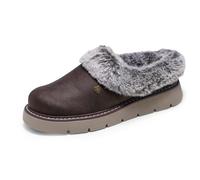 Skechers Women's Keepsakes Lite Cozy Blend Slipper, chocolate, 38.5 EU