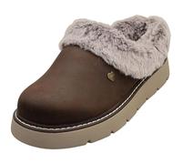 Skechers Women's Keepsakes Lite Cozy Blend Slipper, Chocolate, 39.5 EU