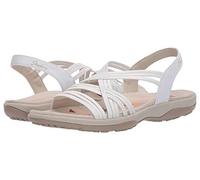 Skechers Women's Multi Strap Sandal Sport, White, 11 B (M)