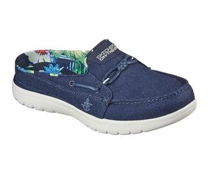 Skechers Women's ON-The-GO Flex-Salt Water Boat Shoe, Navy, 7