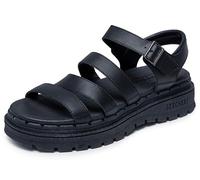 Skechers Women's Platform Fisherman Sandal, Black/Black, Numeric_11