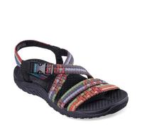 Skechers Reggae Sew Me - Sandalia de tirantes para mujer, Negro multicolor., 38.5 EU