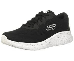 Skechers Women's Skech-Lite Pro Sneaker, Ribete Blanco de Malla Negra., 38 EU