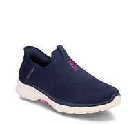 Skechers Women's, Slip-ins: GO Walk 6 - Fabulous View Sneaker - Wide Width Navy 11 W