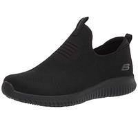 Skechers Women's Slip on Athletic Food Service Shoe, Black, 7