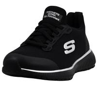 Skechers Women's Squad SR, negro/plateado, 39 EU