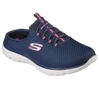 Skechers Women's Summits - Swift Step Sneaker Mule, Navy/Hot Pink, 12