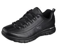 Skechers Women's Sure Track Trickel Slip Resistant Work Shoe, Black, 40 EU