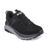 Skechers Switch Back, Cascadas traseras de Interruptor Mujer, Tela sintética Negra con Ribete de carbón, 36 EU