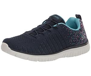 Skechers Women's Tugend Sneaker, Navy, 35 EU