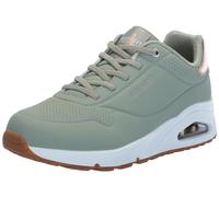 Skechers Women's Uno-Shimmer Away Sneaker, Green Sage, 37.5 EU