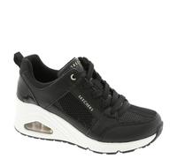 Skechers Cuña Uno, Zapatillas Mujer, Black, 39.5 EU