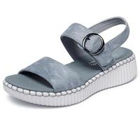Skechers Women's Wilshire BLVD-Illusion of Love Wedge Sandal, Gray, 7
