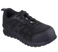 Skechers Women's Work Bulklin Comp Toe Sneaker, Black, 8.5