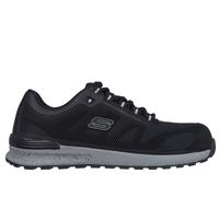 Skechers Bulklin Lyndale, Zapatos de Trabajo Hombre, Negro (Black Textile/Synthetic), 39.5 EU