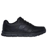 Skechers - Zapatillas hombre Nampa-osil negro con cierre elástico y suela de goma para otoño e invierno