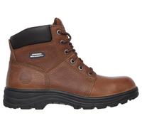 Skechers Workshire, Botas para Hombre, Brown Embossed Leather, 41 EU