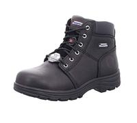 Skechers Hombres Relajado Fit-Workshire Puntera de Acero Botas En Negro