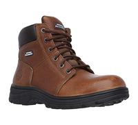 Skechers Workshire, Botas para Hombre, Brown Embossed Leather, 41.5 EU