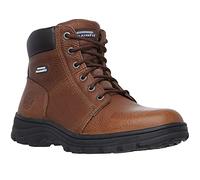 Skechers Workshire, Botas para Hombre, Brown Embossed Leather, 42 EU