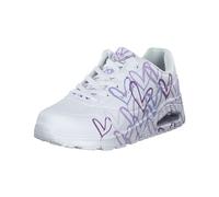 Skechers X Jgoldcrown UNO-Spread The Love - Zapatillas Deportivas para Mujer, Color Blanco y Morado, Talla 39 EU