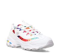 Skechers Zapatilla D'Lites-Summer Fiesta para Mujer, Blanco Multi, 35 EU