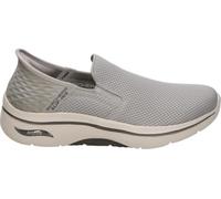 Skechers Zapatilla Slip-ins: GO Walk AF 2.0 Hands Free 2 para Hombre - Deportiva en Color Natural sin Cierre - Arch Fit - Ultra Go - Apto para Lavadora - Vegan - Modelo 216600-NAT - 41EU