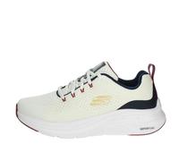 Skechers Zapatilla Vapor Foam para hombre, malla blanca sintética con ribete rojo marino, 43 EU