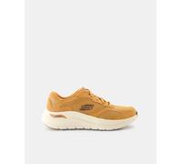 Skechers Arch Fit 2.0 The Keep, Zapatillas Hombre, Whiskey Suede/Mesh/Duraleather/Trim, 45 EU