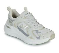 Skechers Arch Fit 2.0 Vintage Luxe, Zapatillas Mujer, Natural Leather/Mesh/Gray Trim, 38 EU