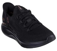 Skechers Zapatillas Bobs B Love True Delight para Mujer, Tejido Negro, 38.5 EU