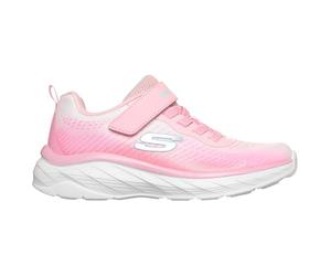 Skechers Zapatillas Boundless Color Blitz para niña, Tela Rosa Claro con Ribete múltiple, Talla 1.5 UK Niño