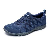 Skechers Relaxed Fit Breathe-Easy Infi-Knity, Zapatillas Mujer, Navy, 38 EU