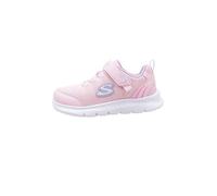 Skechers Zapatillas Comfy Flex 2.0 Happy Stride para niña, Textil Rosa con Ribete Lavanda, 4 UK Child