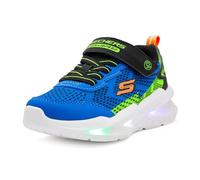 Skechers Zapatillas S-Lights Meteor-Lights 2.0 Niño azul/verde, cordones y velcro 401490N-BLBK 25 EU