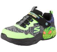 Skechers Zapatillas Creature-Lights para niño, Ribete Textil sintético Negro Lima, 1.5 UK Child