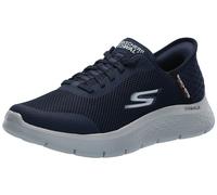 Skechers - Zapatillas de calce fácil sin manos, sin cierre, para hombre, Go Walk Flex Hands Up, Azul marino, 12 X-Wide